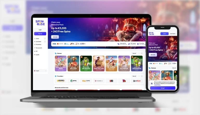 SpinRise Casino App-Screenshot